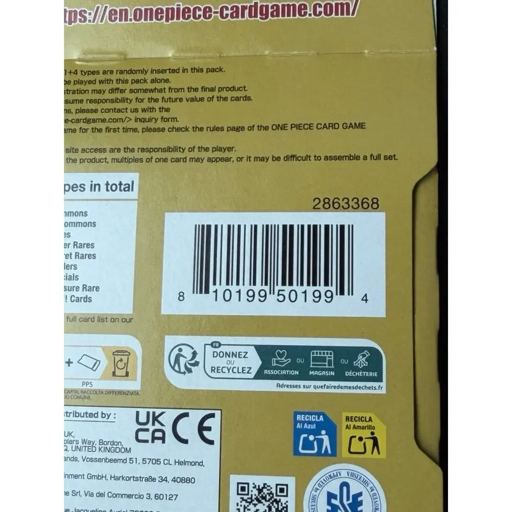 One Piece TCG OP-17 World's Strongest Warriors Sealed Sleeved Booster Pack Eng